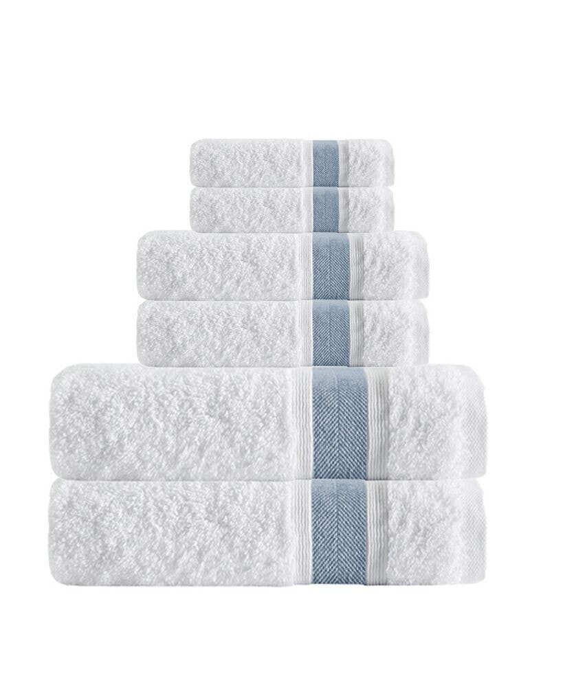 Enchante Home unique 6-Pc. Turkish Cotton Towel Set