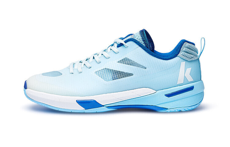 Kawasaki Badminton Shoes Unisex Low-Top Blue With White Lettering