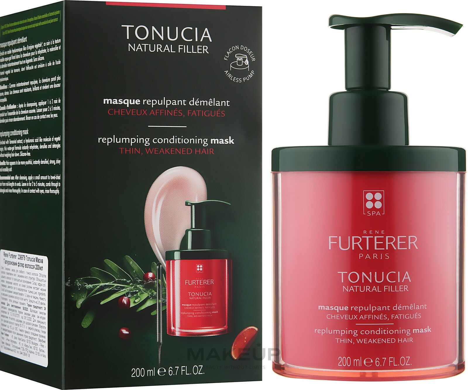 Maske für dünnes und geschwächtes Haar - Rene Furterer Tonucia Natural Filler Replumping Conditioning Mask