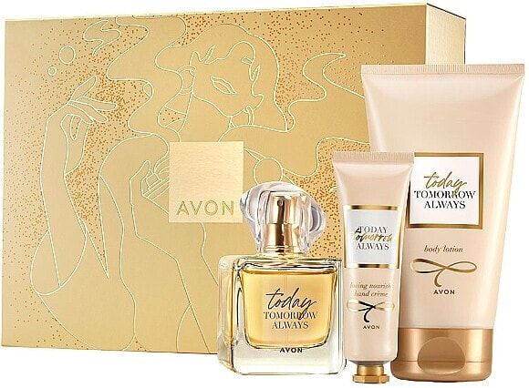 Avon TTA Today - Duftset (Eau de Parfum /50 ml + Körperlotion /150 ml + Handcreme /30 ml)