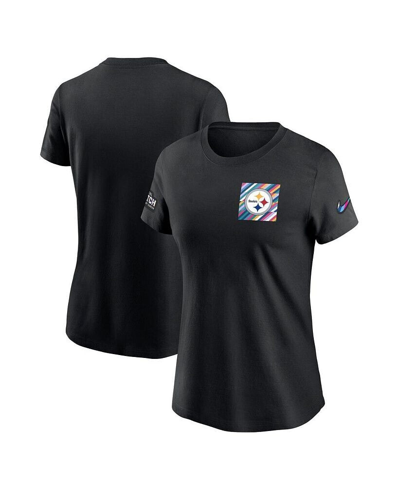 Nike women's Black Pittsburgh Steelers 2023 NFL Crucial Catch Sideline Tri-Blend T-shirt