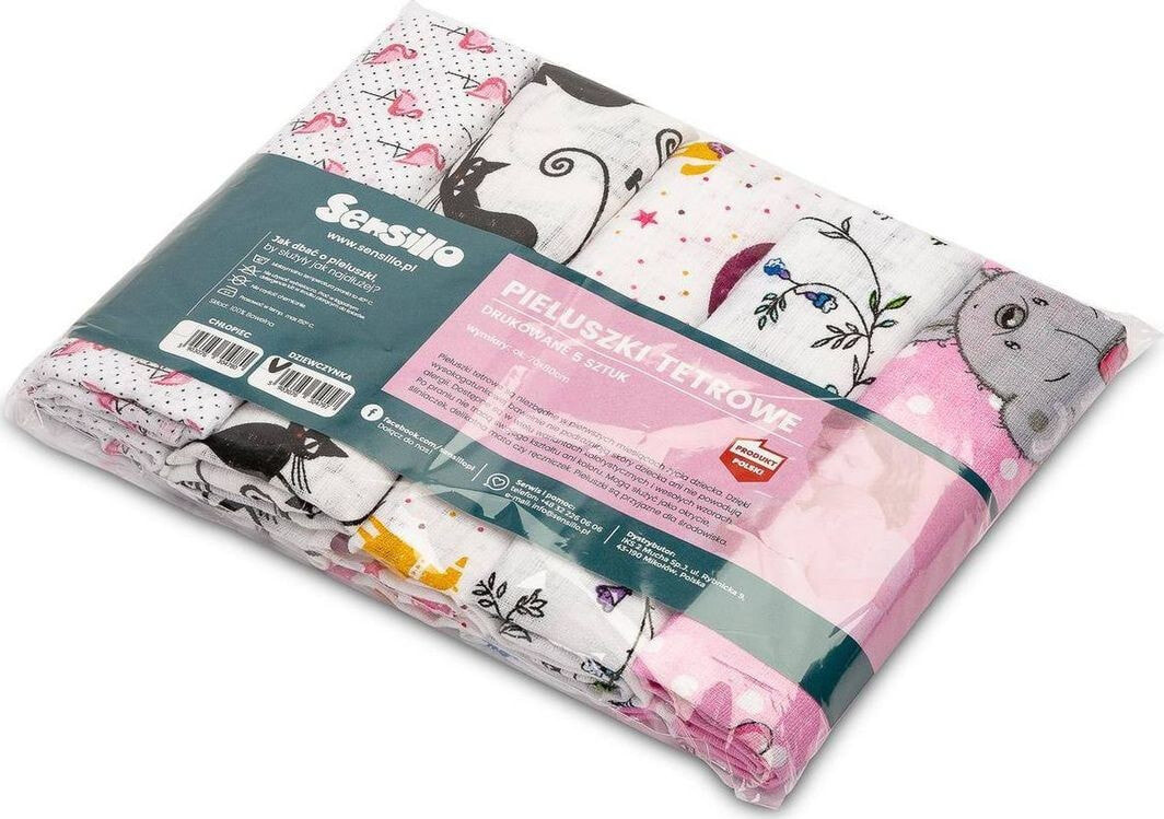 Sensillo TETRA DIAPER GIRL PRINT (pack - 5 pcs) 797/4797