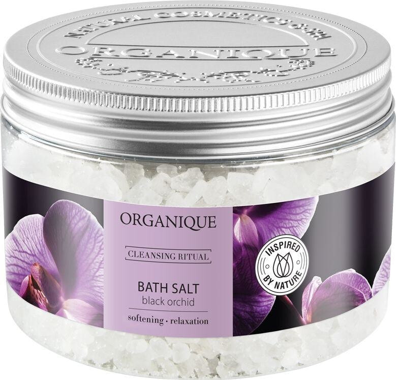 Organique Cleansing Ritual Black Orchid Bath Salt Расслабляющая и смягчающая соль для ванн с экстрактом черной орхидеи 600 г