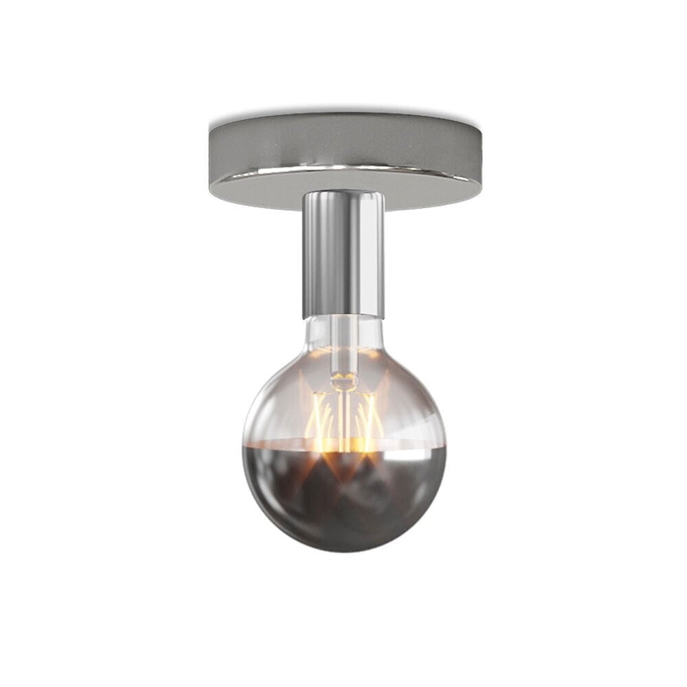 CREATIVE CABLES Fermaluce metal lamp with globe bulb