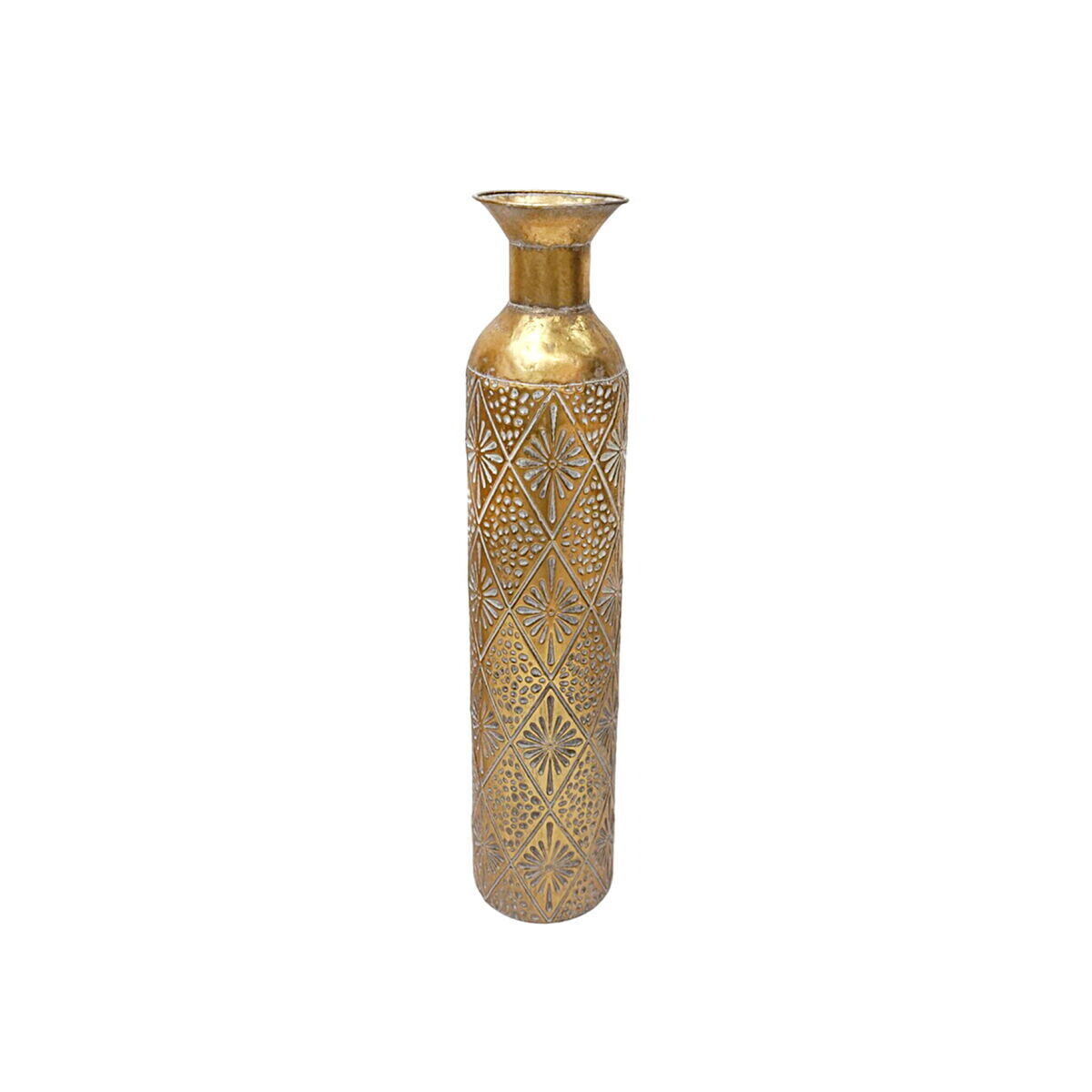 Floor vase Alexandra House Living Golden Metal 15 x 71 x 15 cm