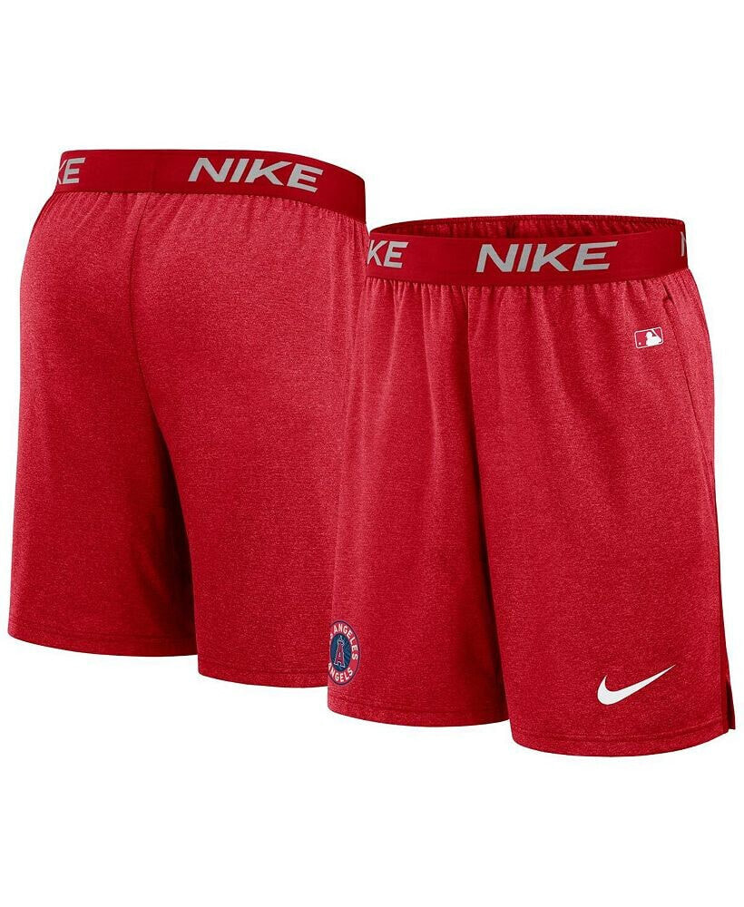 Nike men's Red Los Angeles Angels City Connect Performance Practice Shorts