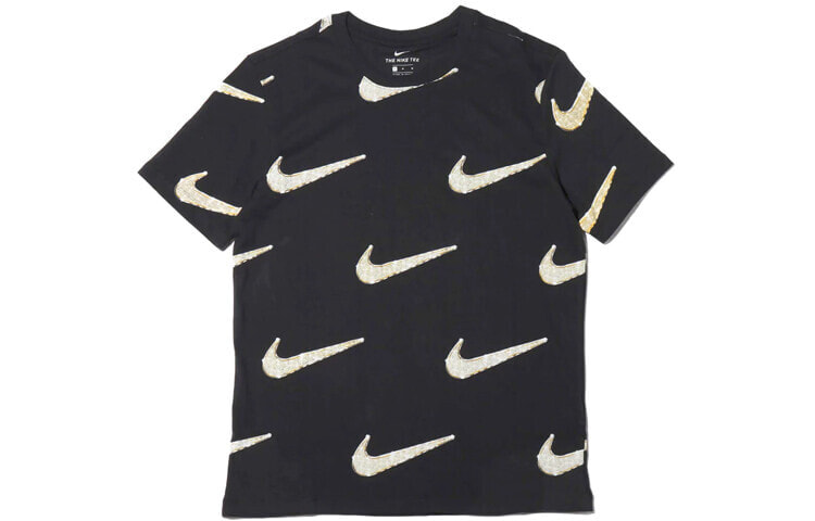 Nike Sportswear 钩子印花短袖T恤 男款 黑色 送礼推荐 / Футболка Nike Sportswear T BQ0634-010