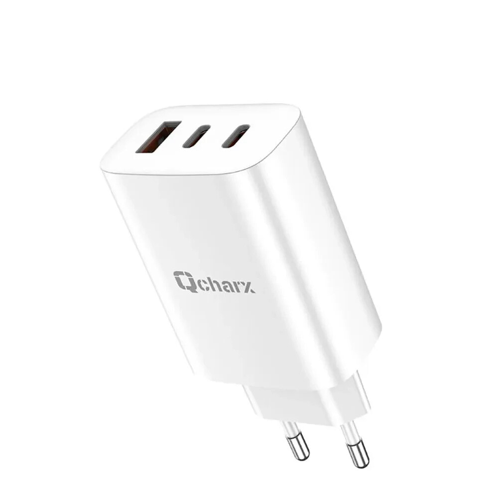 QCHARX Ares USB-A and USB-C wall charger