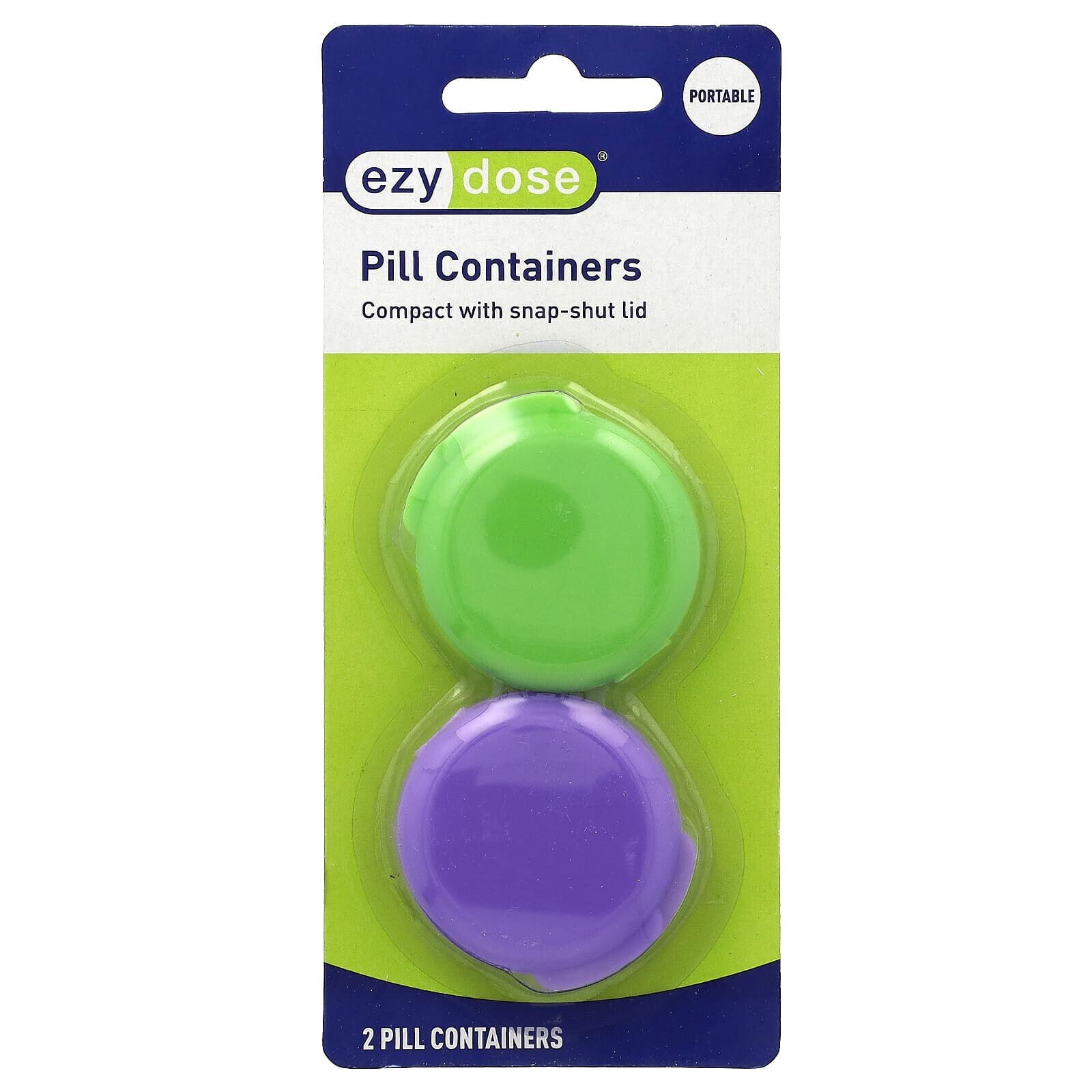 Pill Containers, 2 Count