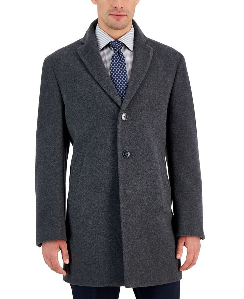 Slim store fit overcoat