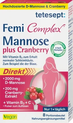 Femi Complex Mannose plus Cranberry Sachets 8 St, 23,2 g