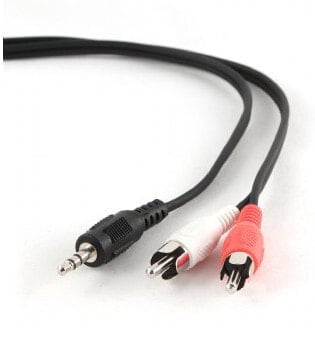 Gembird 2.5m, 3.5mm/2xRCA, M/M аудио кабель 2,5 m 3,5 мм Черный, Красный, Белый CCA-458-2.5M