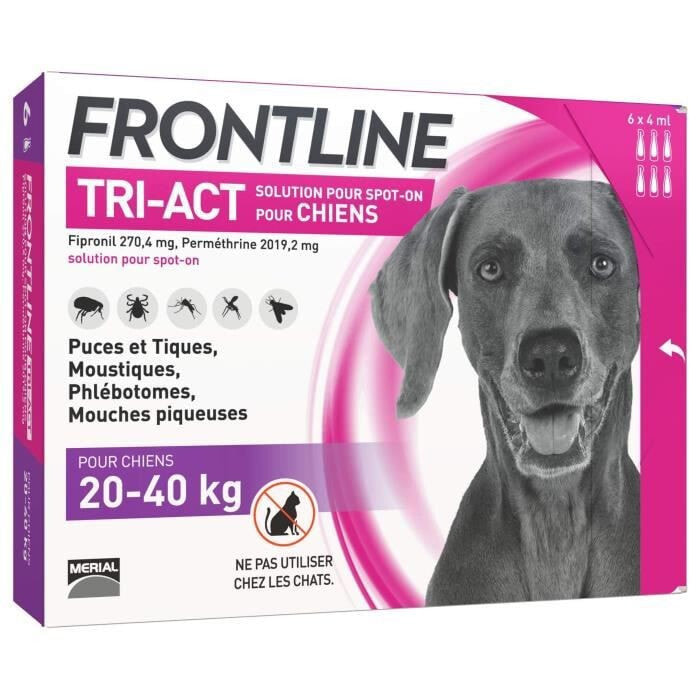 FRONTLINE TRI-ACT 20-40 кг - 6 пипеток