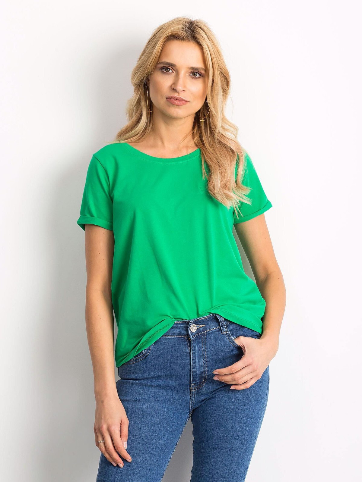Женская футболка свободного кроя зеленая Factory Price