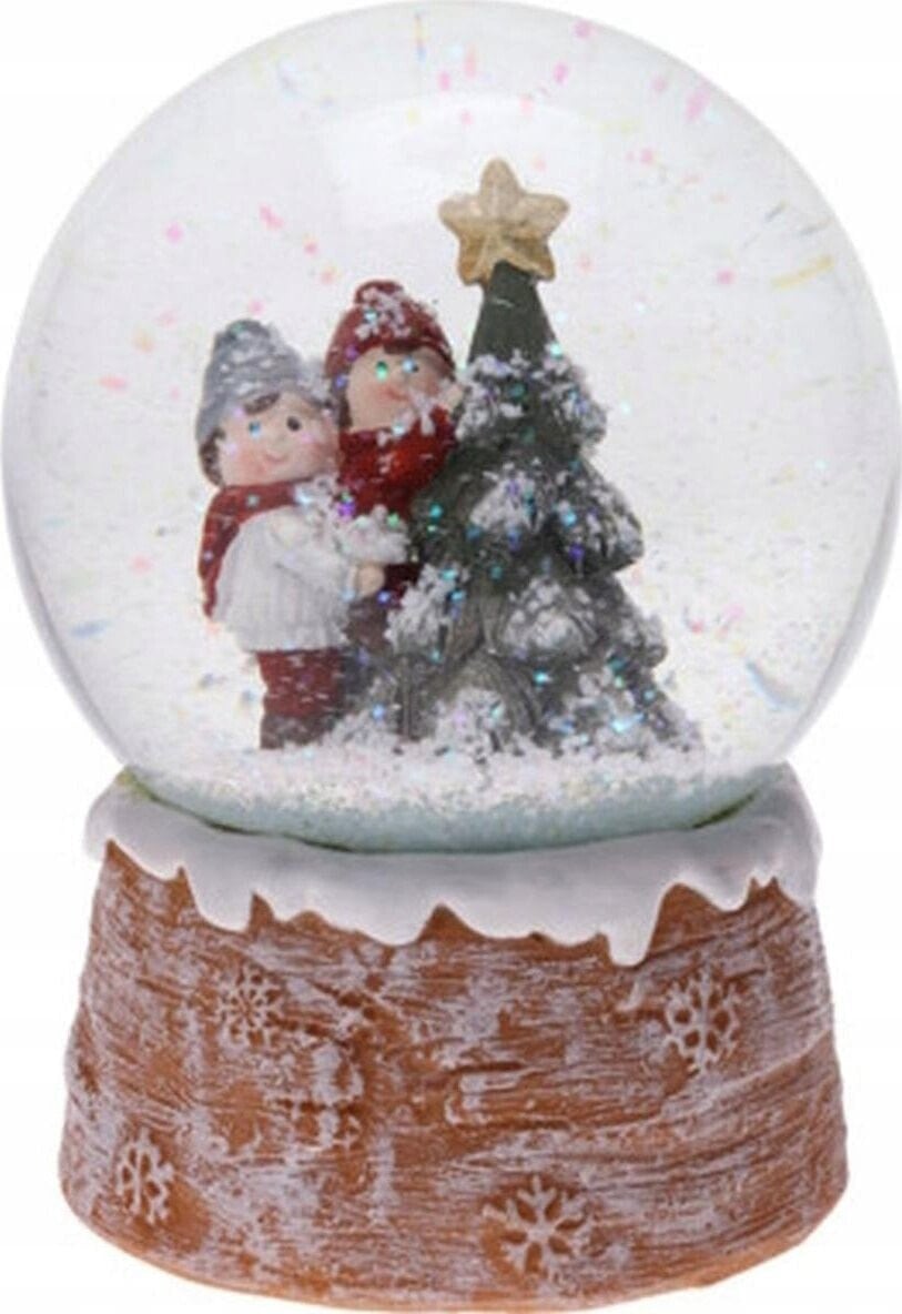 Dekoracja świąteczna Christmas decoration KULA ŚNIEŻNA 100MM - CHOINKA