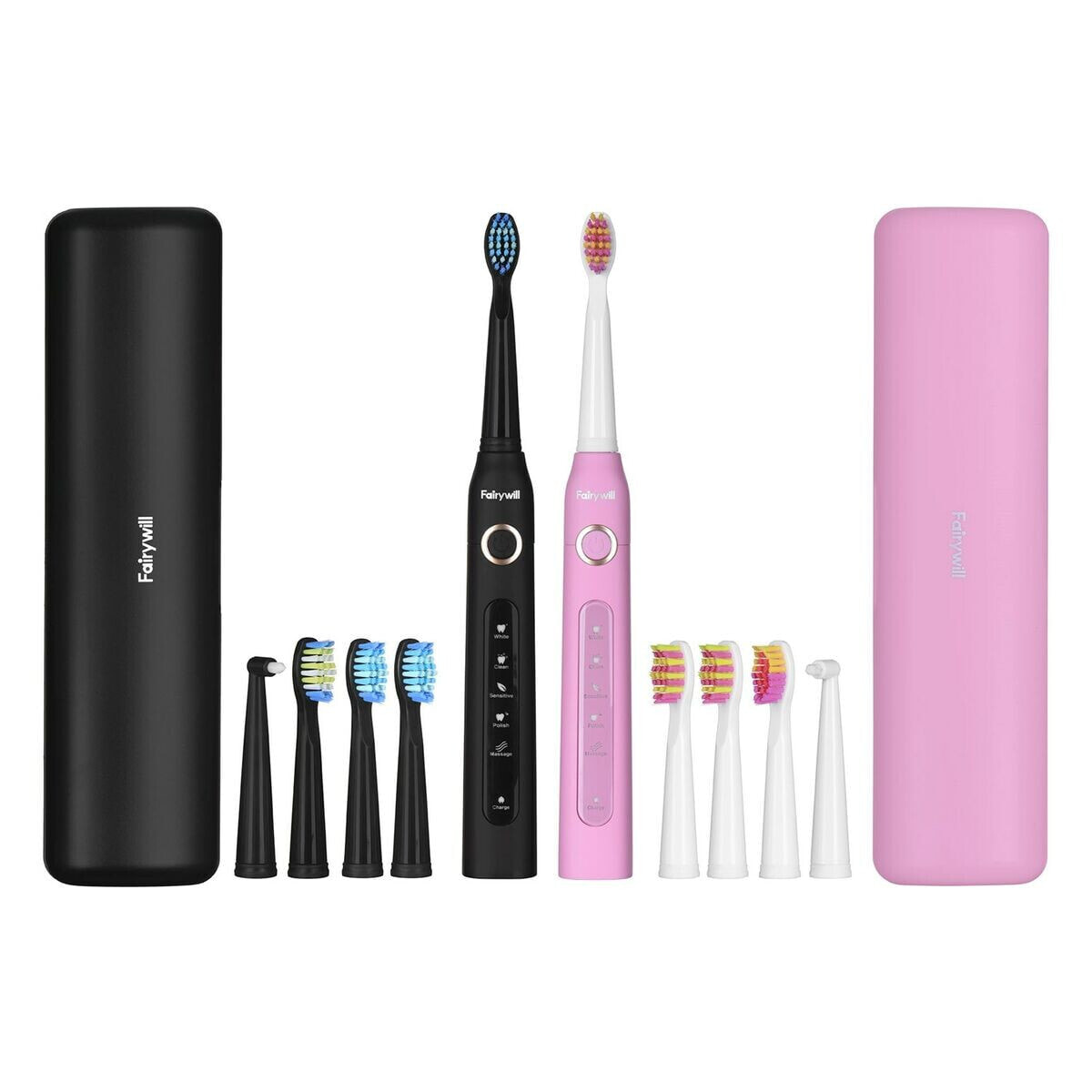 Electric Toothbrush Fairywill 507 black&pink