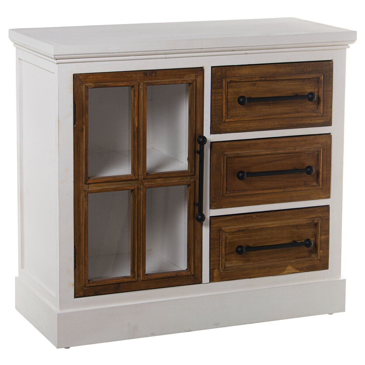 Sideboard Alexandra House Living White Wood 86 x 78 x 34 cm