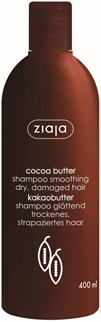 Ziaja Cocoa Butter Shampoo Разглаживающий шампунь для сухих и поврежденных волос с маслом какао 400 мл