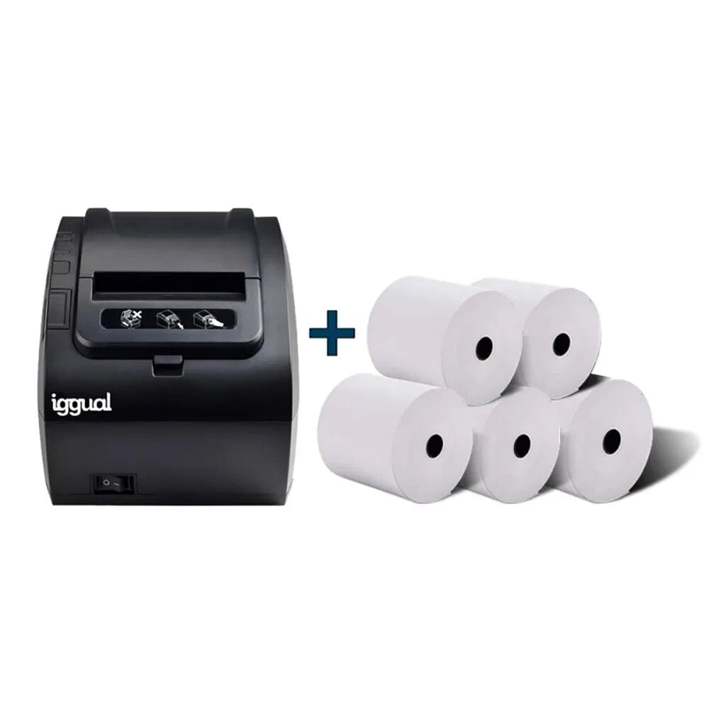 IGGUAL Tp8002 thermal printer with paper rolls