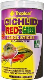 Корм для рыб Tropical CICHLID RED&GREEN LARG.STICKS 1l