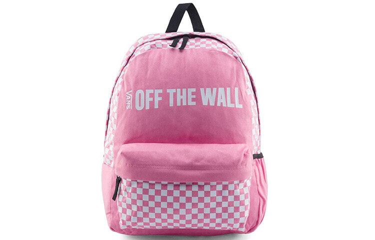 Vans Off The Wall 拉链开合 书包背包双肩包 女款 粉色 / Рюкзак Vans Off The Wall VN0A3UQSUV6