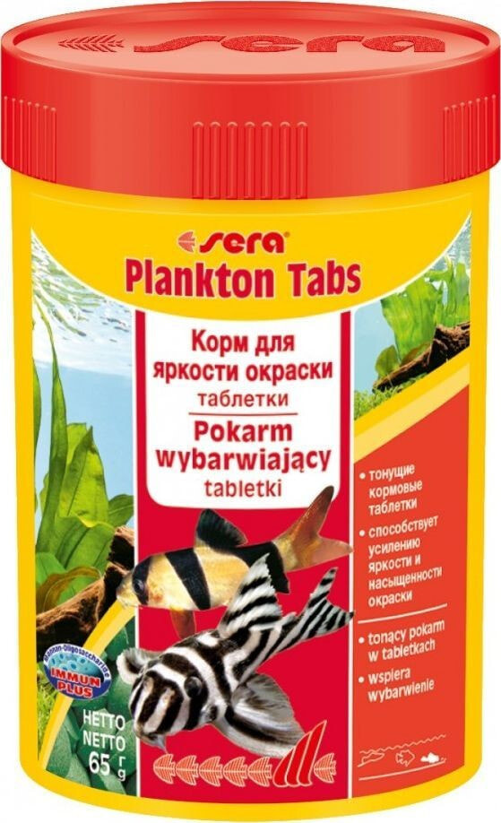 Sera Plankton Tabs Nature 100 ml - color food in tablets