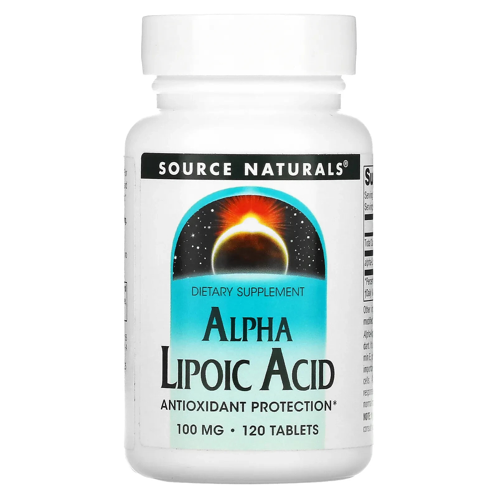 Alpha Lipoic Acid, 50 mg, 100 Tablets