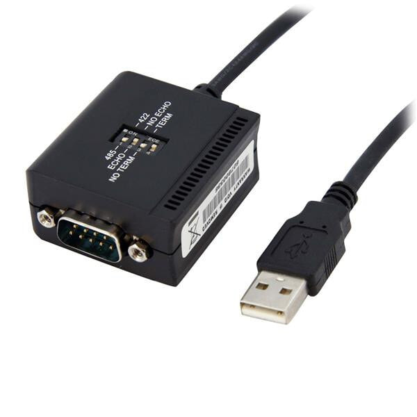 StarTech.com RS422 RS485 USB Cable Adapter DB9 M USB-A FM Черный ICUSB422