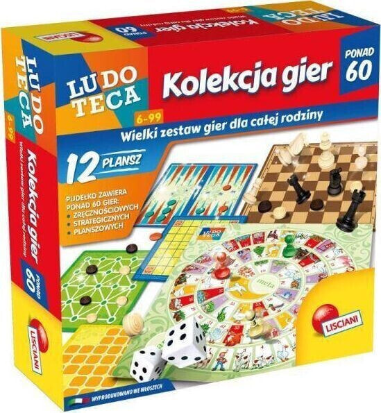 Lisciani LUDOTECA Zestaw kolekcja 60 gier 57023 LISCIANI