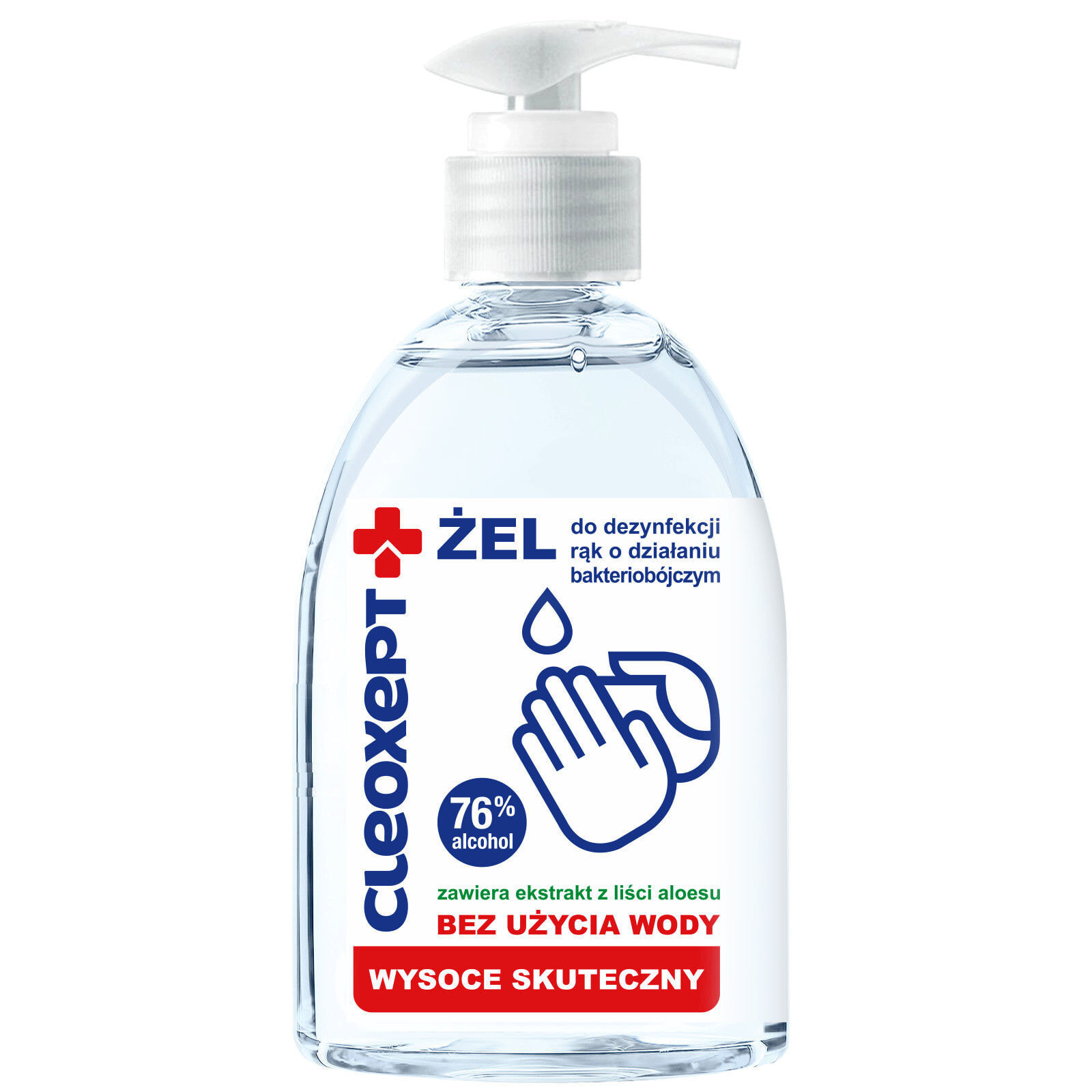 Antibacterial gel for disinfecting, disinfecting hands CLEOXEPT- 500ml
