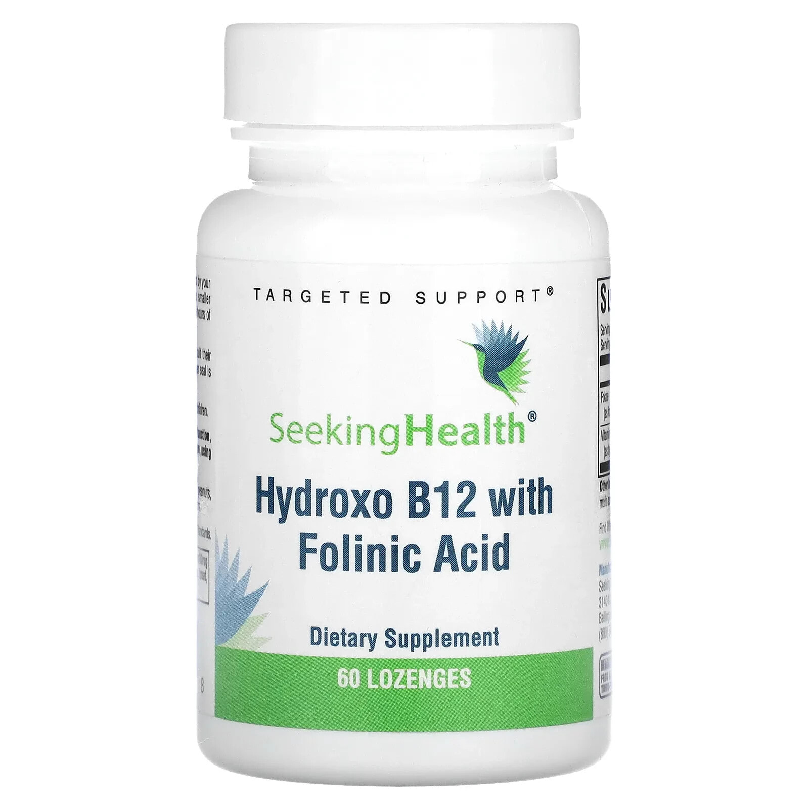 Seeking Health, Hydroxo B12 With Folinic Acid, 60 Lozenges