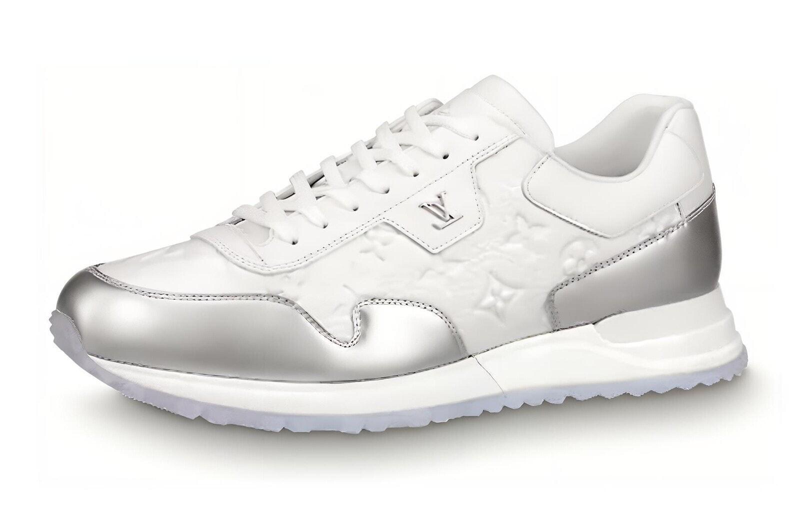 LOUIS VUITTON Run Away Sneakers 'White Monogram With Silver'