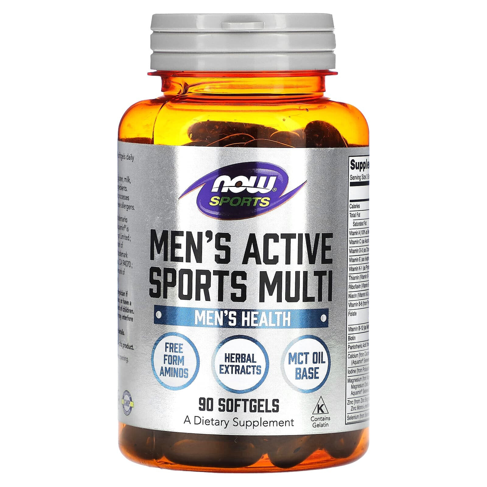 NOW Foods Sports Mens Extreme Sports Витаминый комплекс с аминокислотами, трибулусом и растительными экстрактами для мужчин 90 капсул