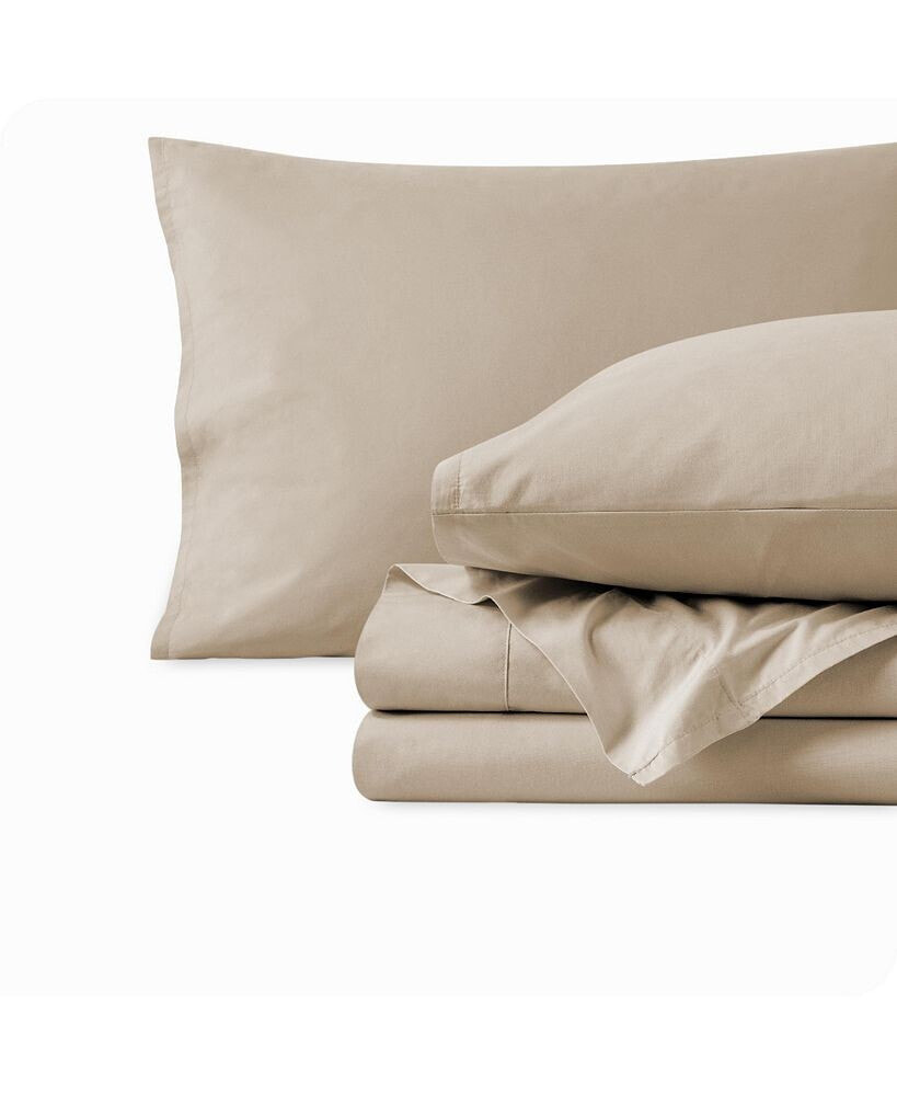 Bare Home organic Cotton Percale Sheet Set California King