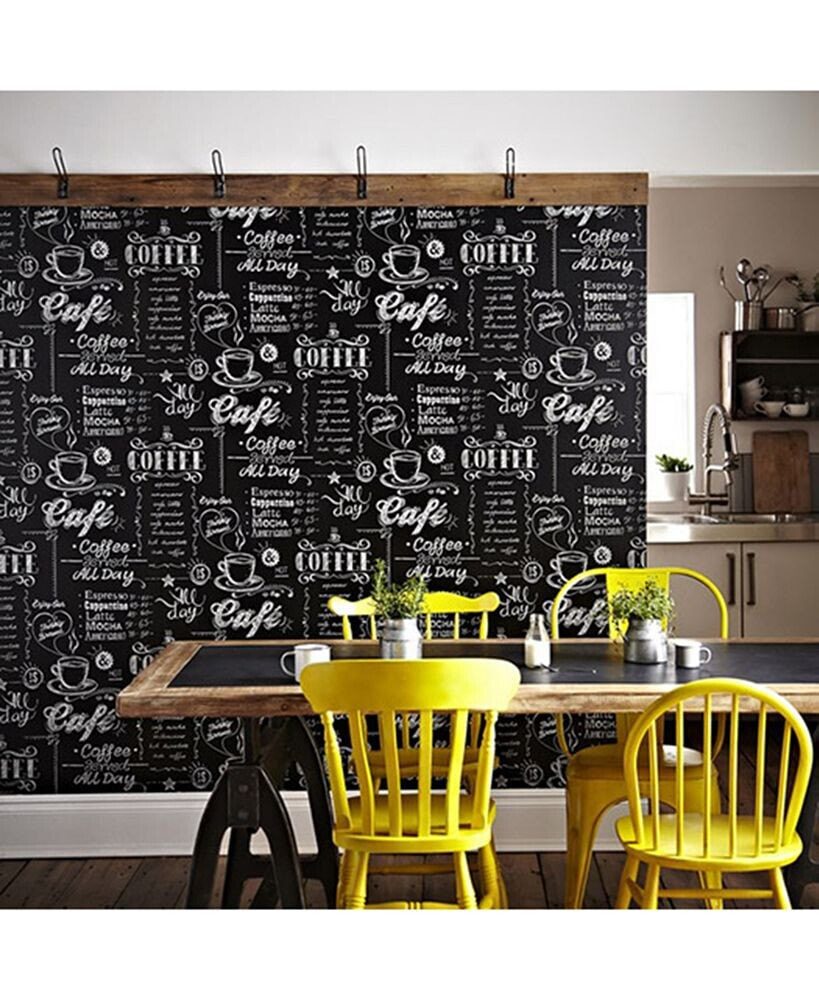 Graham & Brown coffee Shop Black and White Wallpaper
