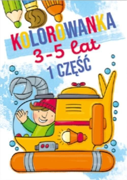 Раскраска для рисования Literka Kolorowanka 3-5 lat cz.1