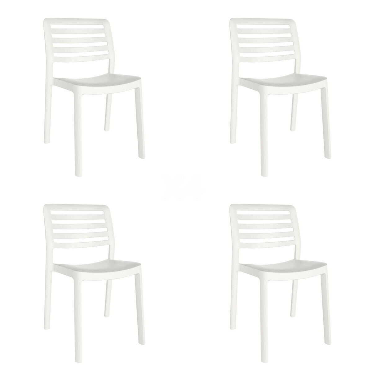 Garden chair Garbar Wind White polypropylene 50 x 78 x 54 cm 50 x 54 x 78 cm 4 Units (4 Pieces)