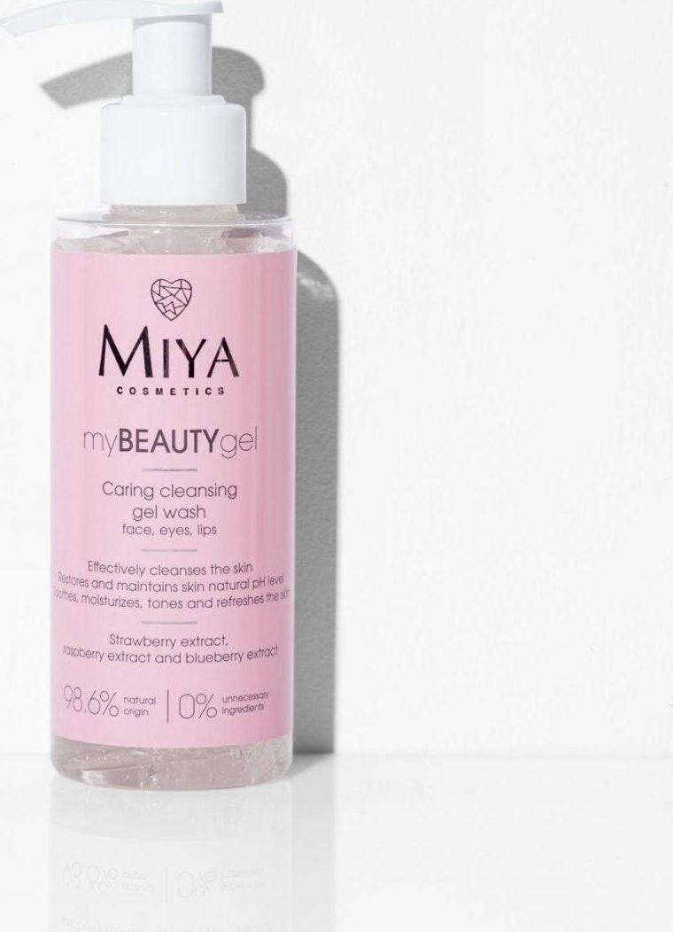 Miya My Beauty Gel Тонизирующий, увлажняющий и освежающий гель для умывания с экстрактами малины, клубники и черники 140 мл