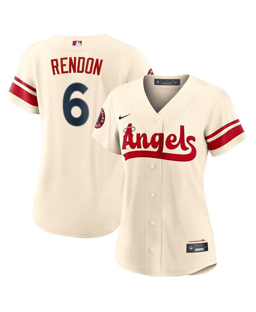Nike women's Anthony Rendon Cream Los Angeles Angels 2022 City Connect Replica Player Jersey