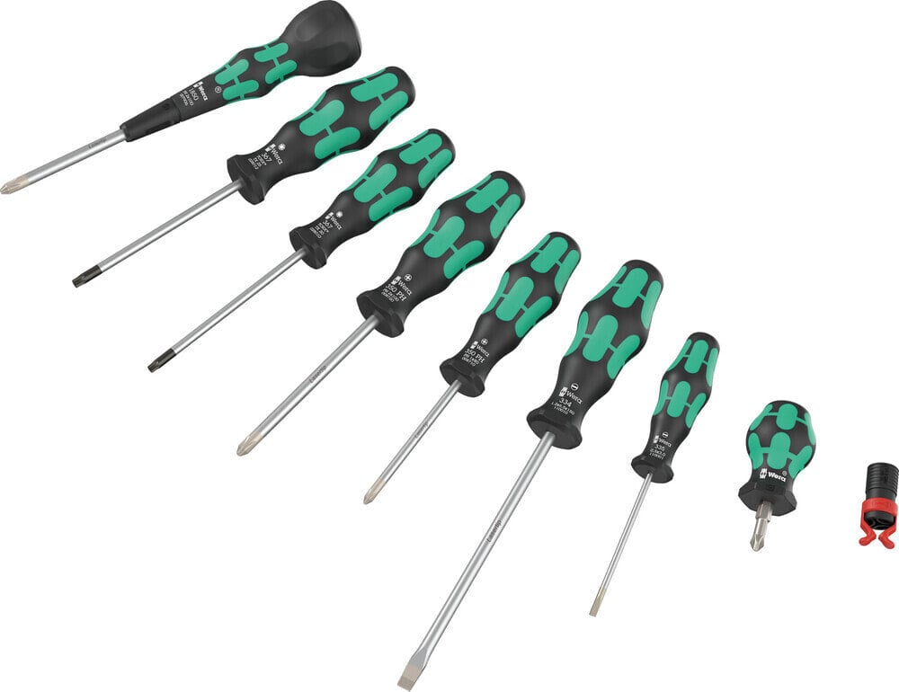 Wera 9527 Schraubendreher-Satz Kraftform Ball-Grip Set 1, 9 tlg.