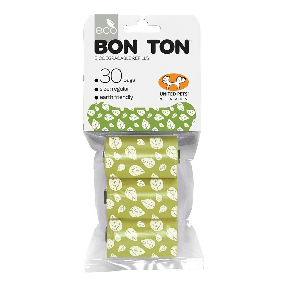 Гигиенические пакеты United Pets Bon Ton Regular Пёс Зеленый (3 x 10 uds)