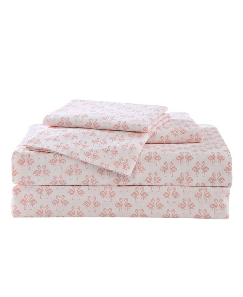 Tommy Bahama Home tommy Bahama Flamingle Washed Cotton Queen Sheet Set