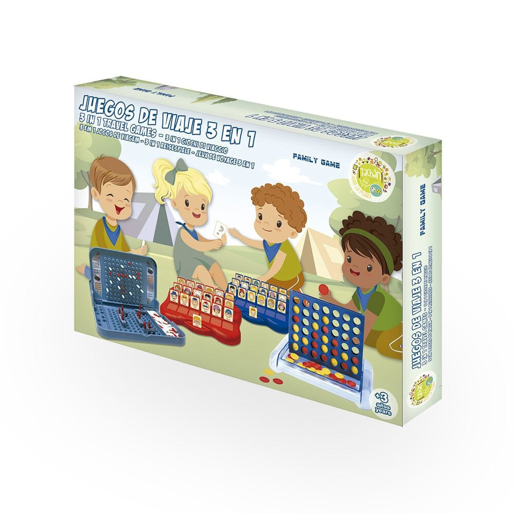 TACHAN Games Travel 3 In 1 Board Game