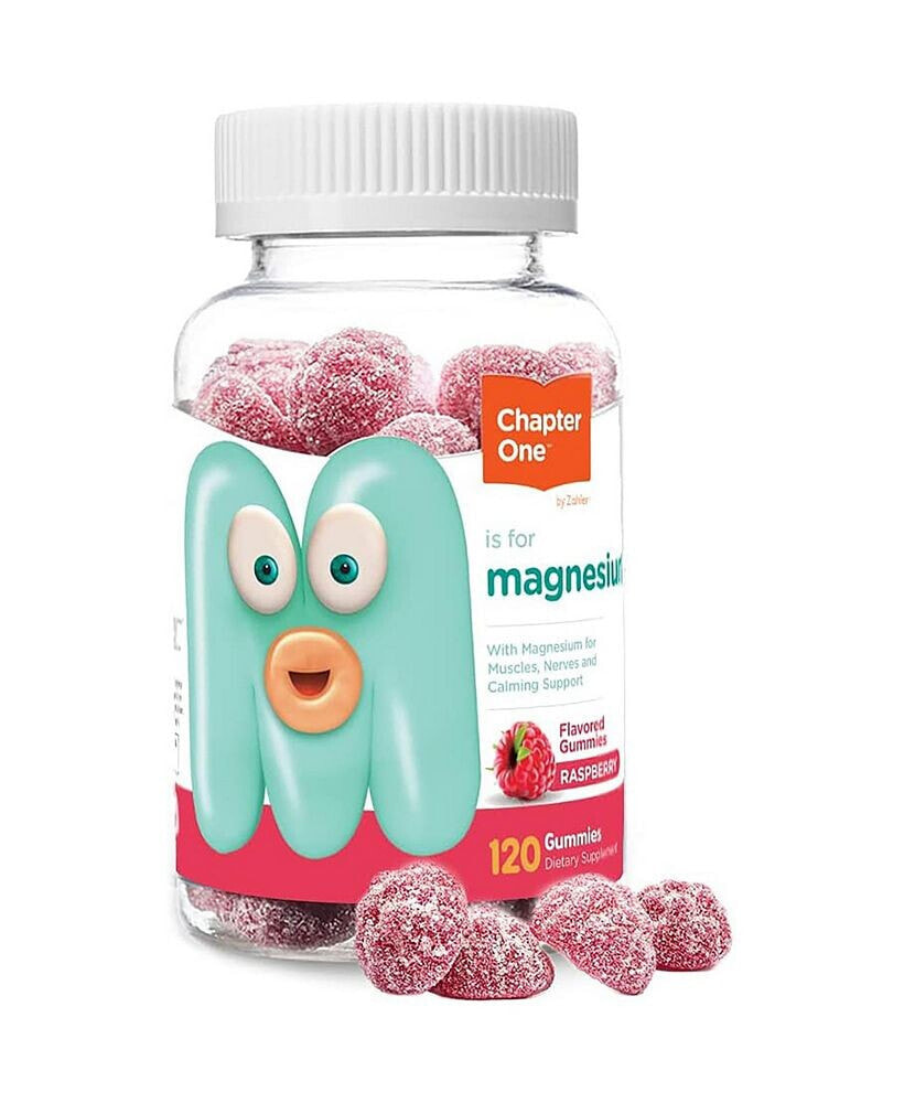 Zahler chapter One Raspberry Flavored Magnesium for Kids - 120 Flavored Gummies