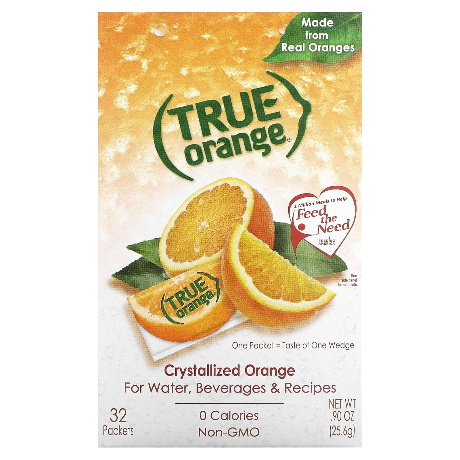 True Citrus, True Grapefruit, кристаллизованный грейпфрут, несладкий, 32 пакетика, 25,6 г (0,90 унции)