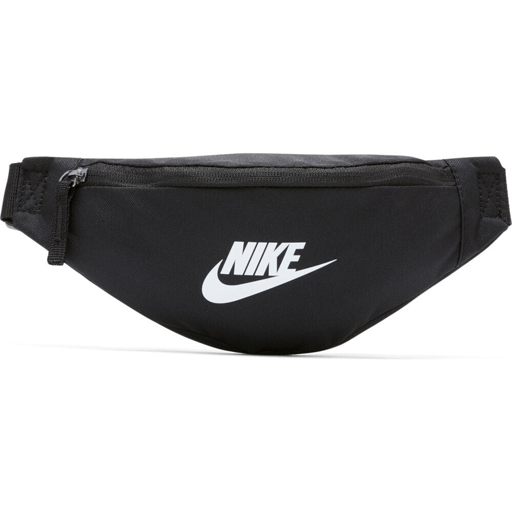 Мужская поясная сумка текстильная черная спортивная Nike Heritage