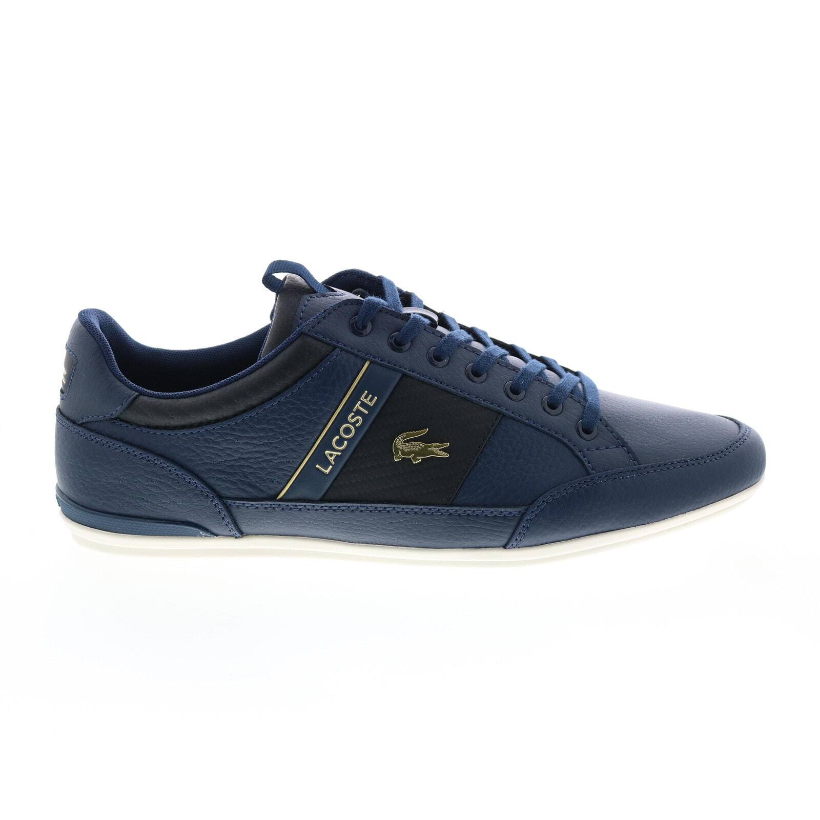 Lacoste Chaymon 0120 1 CMA Mens Blue Leather Lifestyle Sneakers Shoes