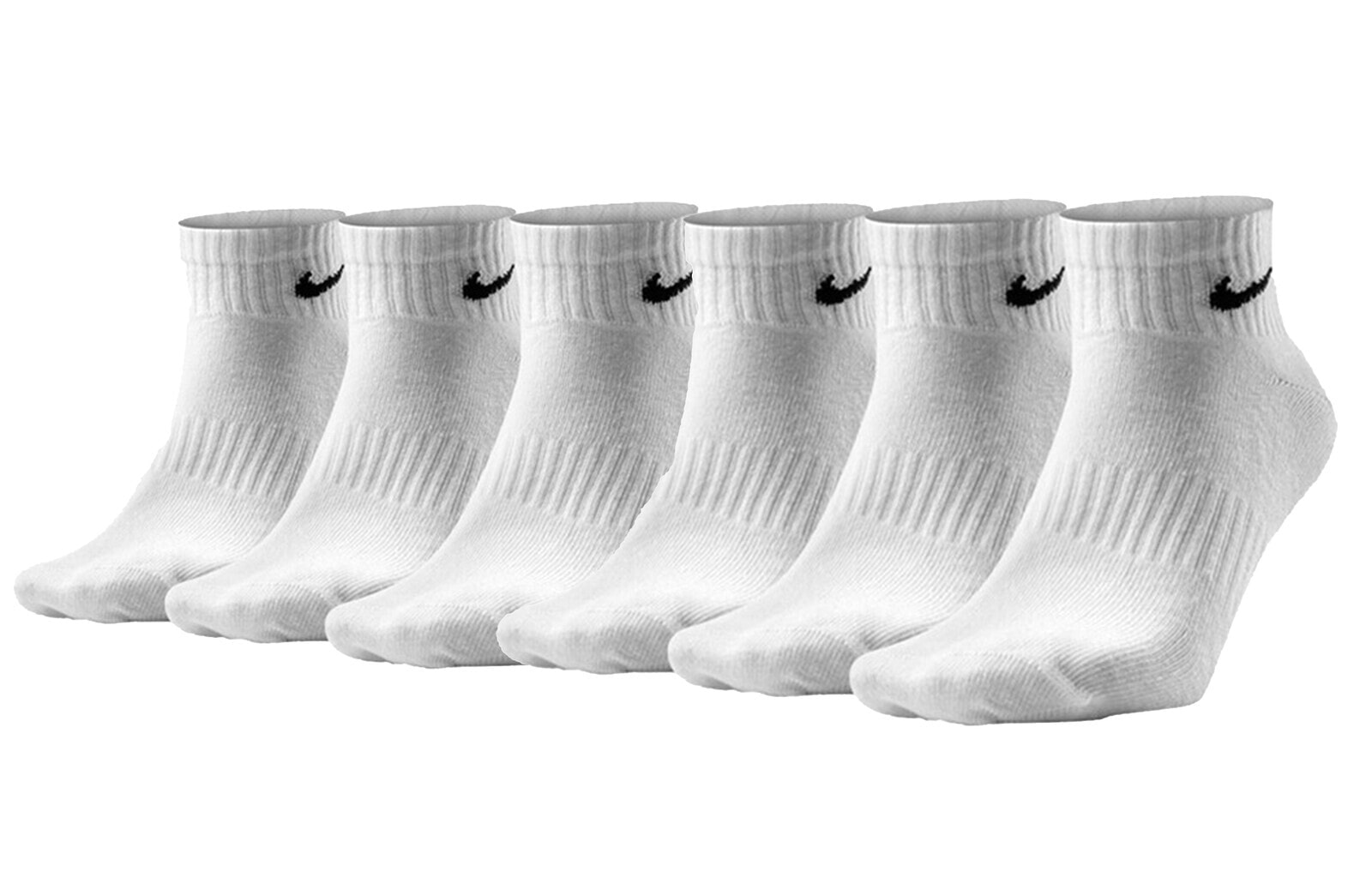 Nike 休闲减震中筒篮球中筒短袜 男女同款情侣款 白色 情侣款 / Nike Dri-FIT SX7667-100