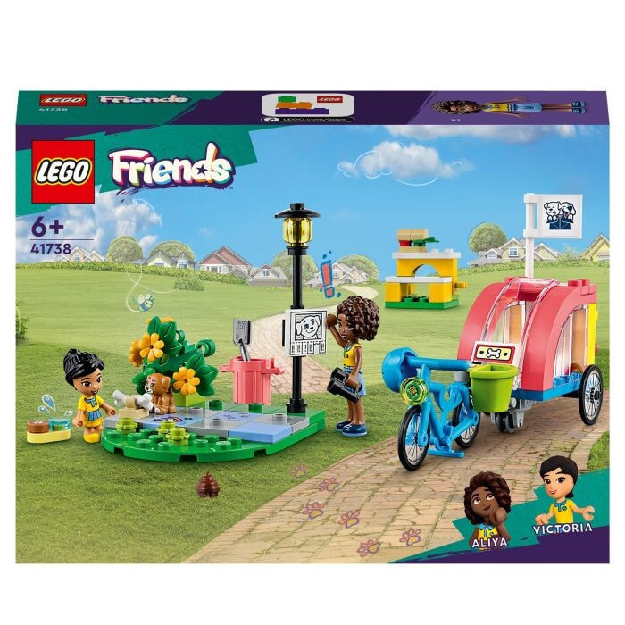 Lego Friends 41738 Das Hunderettungsrad, Kinderspielzeug 6 Jahre alt, mit Welpenfigur