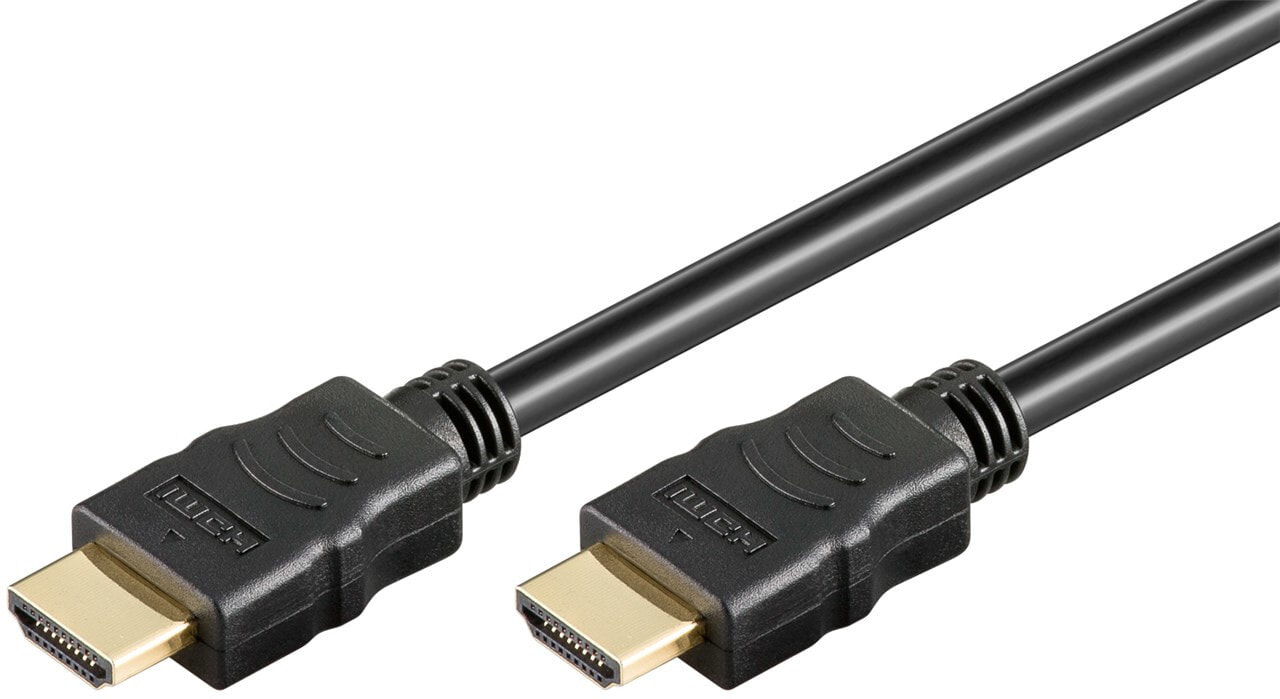 Goobay 58571 - 0.5 m - HDMI Type A (Standard) - HDMI Type A (Standard) - 3D - 8.16 Gbit/s - Black